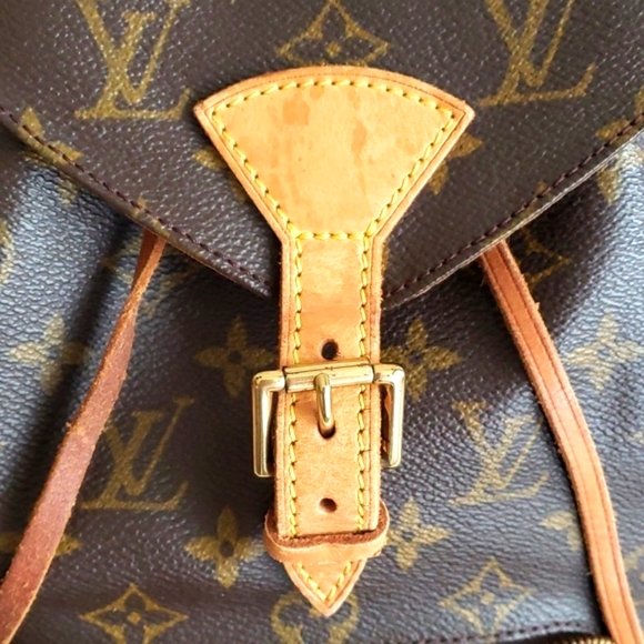 Authentic LOUIS VUITTON LV Monogram Canvas Montsouris Backpack good cond… - Picture 17 of 17